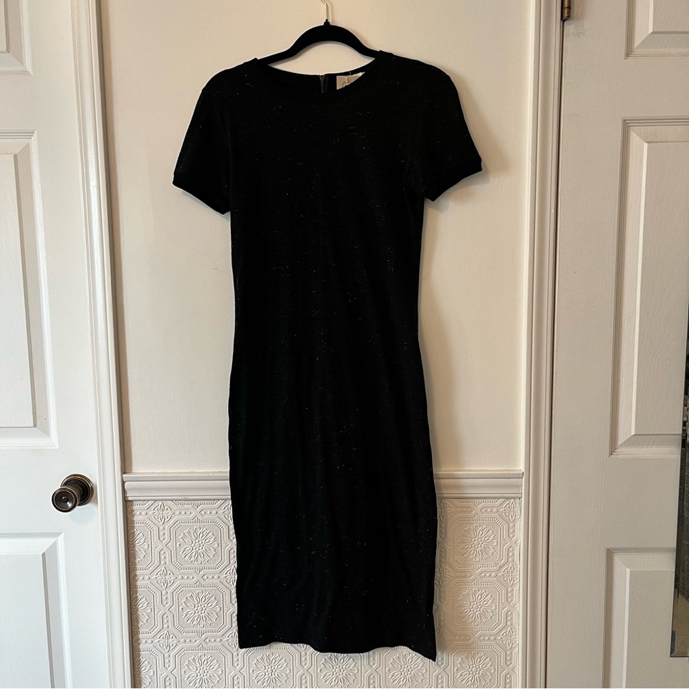 🆕 Black T-Shirt Midi Dress